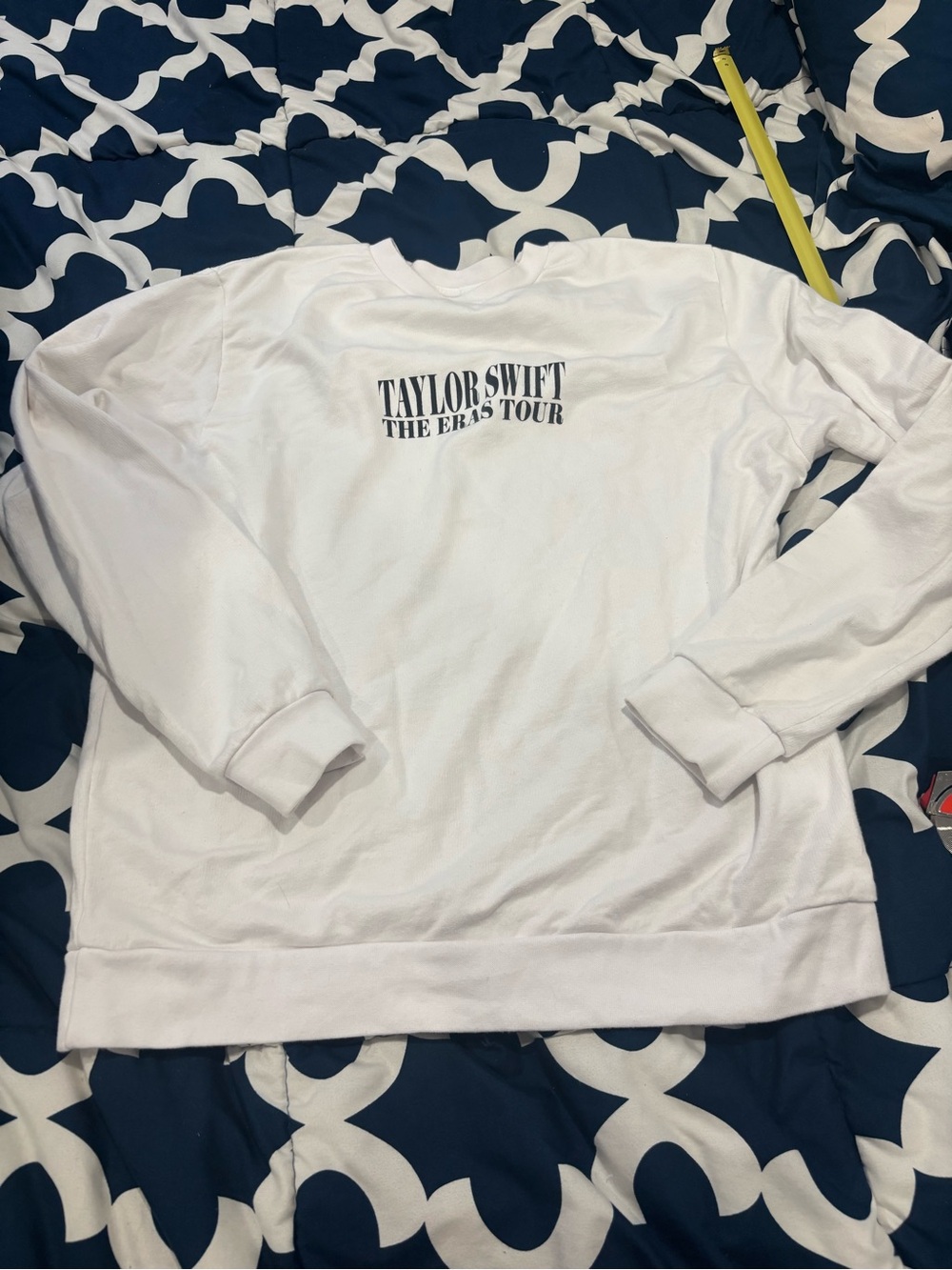 Taylor Swift White The Eras Tour Women's Crew Sweatshirt